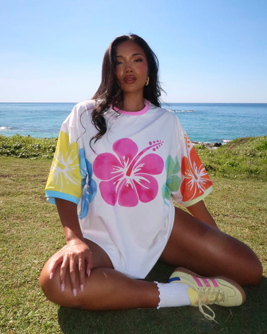 HIBISCUS HIGH OVERSIZE TEE